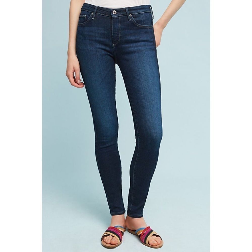 AG ‘The Abbey’ Mid-Rise Super Skinny Jeans